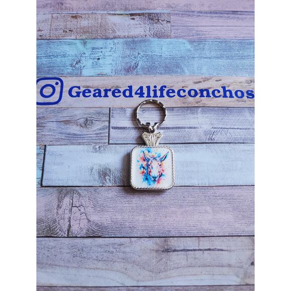 Mule art conchos leather working, leather conchos for tack, mule tack concho set - Picture 4 of 6